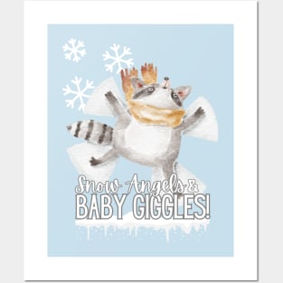 Snow Angels and Baby Giggles New Baby Graphic Posters and Art